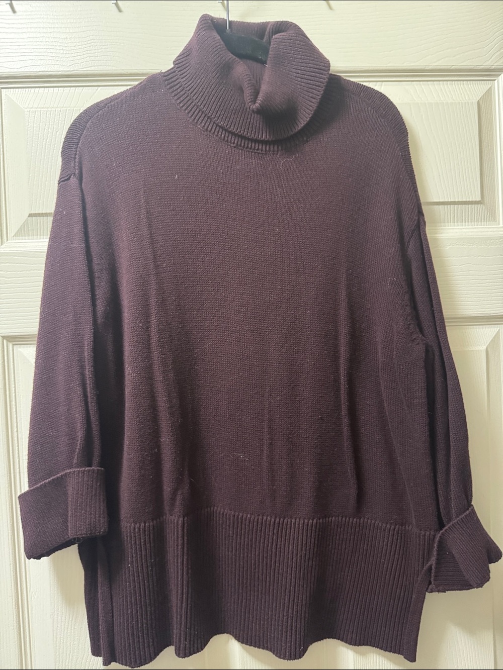 LOFT Plum Turtleneck Sweater